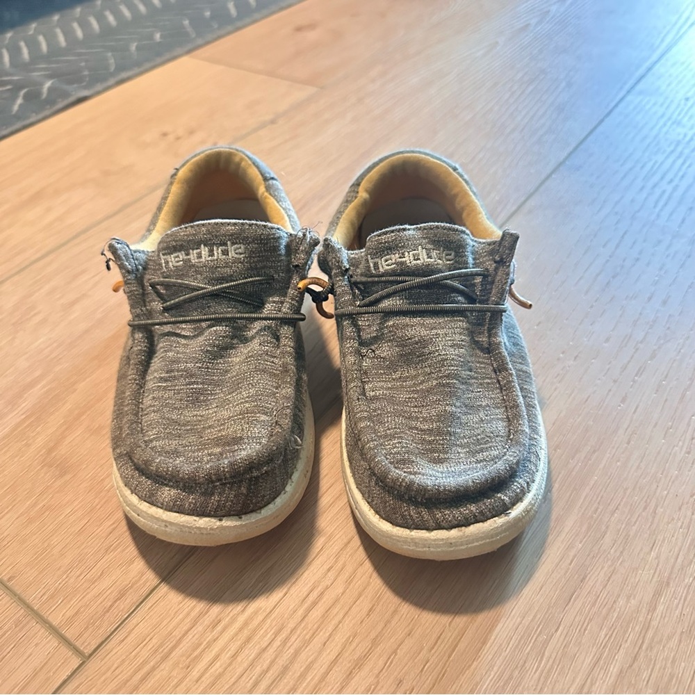Hey Dude Gray Moccasin Shoes with Casual Style